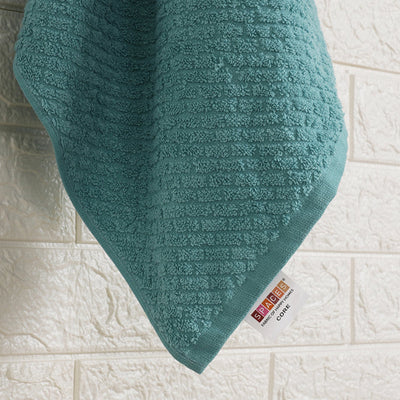Dusty Turquoise - Aqua 100% Cotton Bath Towel - Genesis By Spaces