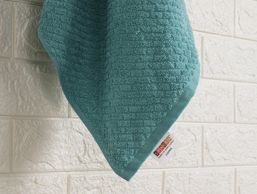 Dusty Turquoise - Aqua 100% Cotton Bath Towel - Genesis By Spaces