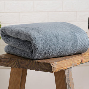 Blue Fog - Light Blue 100% Egyptian Cotton Bath Towel - Luxury Egyption Cotton By Spaces