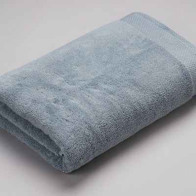 Blue Fog - Light Blue 100% Egyptian Cotton Bath Towel - Luxury Egyption Cotton By Spaces