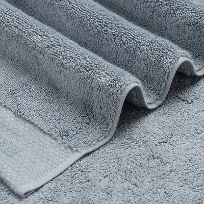 Blue Fog - Light Blue 100% Egyptian Cotton Bath Towel - Luxury Egyption Cotton By Spaces
