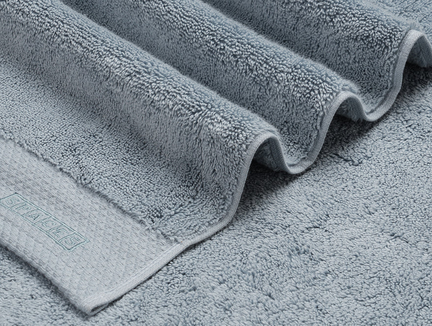 Blue Fog - Light Blue 100% Egyptian Cotton Bath Towel - Luxury Egyption Cotton By Spaces