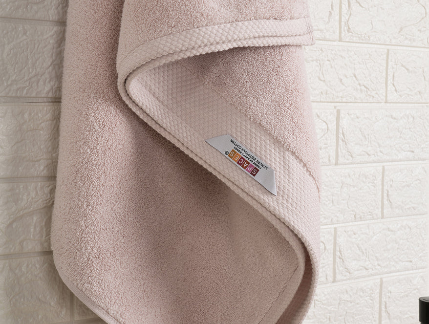 Mauve Chalk - Blush 100% Egyptian Cotton Bath Towel - Luxury Egyption Cotton By Spaces