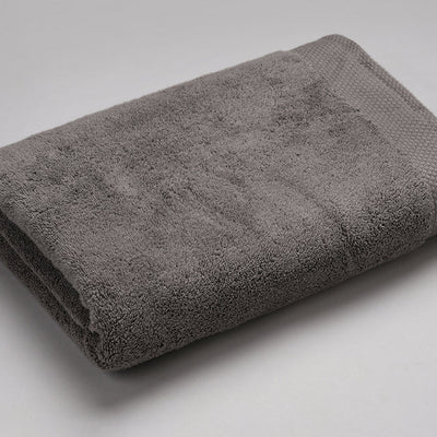 Charcoalgry - Dark Grey 100% Egyptian Cotton Bath Towel - Luxury Egyption Cotton By Spaces
