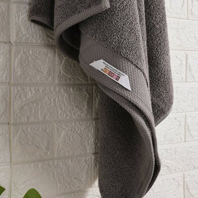 Charcoalgry - Dark Grey 100% Egyptian Cotton Bath Towel - Luxury Egyption Cotton By Spaces