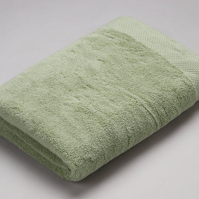 Smoke Green - Light Green 100% Egyptian Cotton Bath Towel - Luxury Egyption Cotton By Spaces