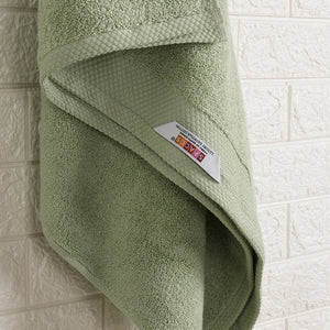 Smoke Green - Light Green 100% Egyptian Cotton Bath Towel - Luxury Egyption Cotton By Spaces