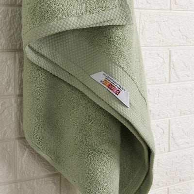 Smoke Green - Light Green 100% Egyptian Cotton Bath Towel - Luxury Egyption Cotton By Spaces