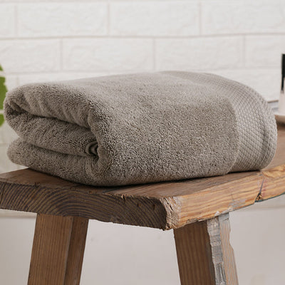 London Fog - Light Grey 100% Egyptian Cotton Bath Towel - Luxury Egyption Cotton By Spaces