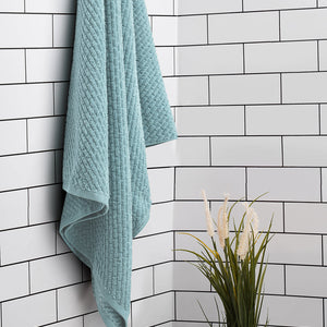 Delicate Blue - Light Blue 100% Cotton Bath Towel - Genesis By Spaces