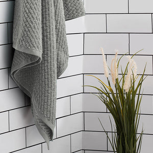 Ultimate Grey - Grey 100% Cotton Bath Towel - Genesis By Spaces