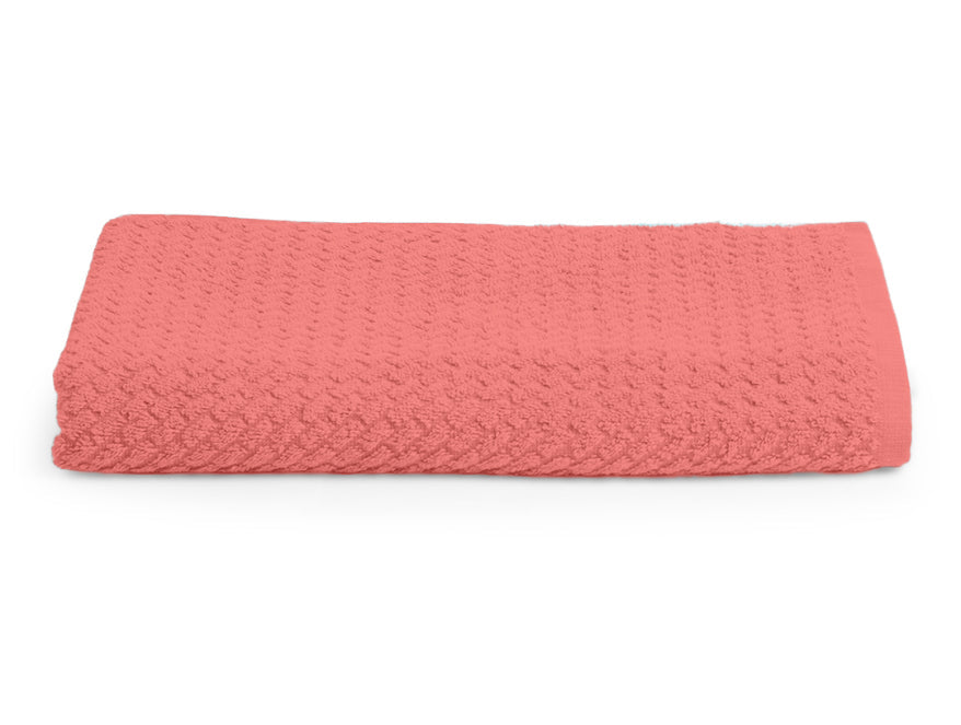 Spiced Coral - Dark Orange 100% Cotton Bath Towel - Genesis By Spaces