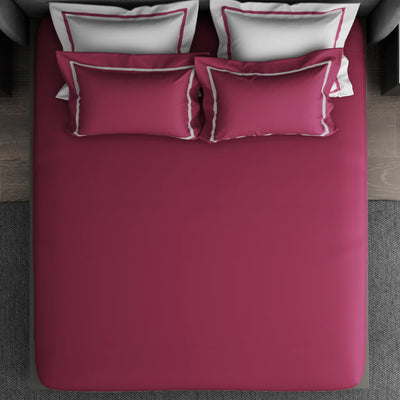Solid Sangaria - Dark Violet Hygro Cotton King Size Bedsheet - Hygro By Spaces