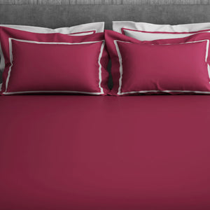 Solid Sangaria - Dark Violet Hygro Cotton King Size Bedsheet - Hygro By Spaces