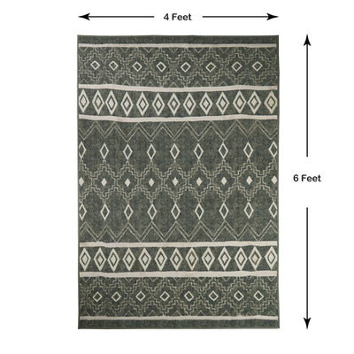 Anti Skid Grey Wonder Full Carpet By Welspun