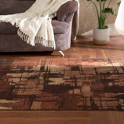 Anti Skid Brown Wonder Full Carpet By Welspun