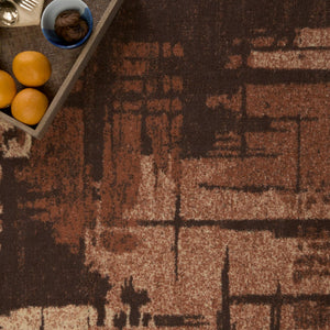 Anti Skid Brown Wonder Full Carpet By Welspun