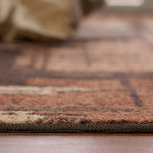Anti Skid Brown Wonder Full Carpet By Welspun