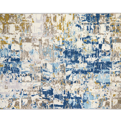 Anti Skid Blue Wonder Full Carpet By Welspun
