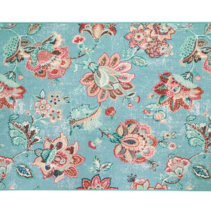 Anti Skid Light Blue Wonder Full Carpet By Welspun