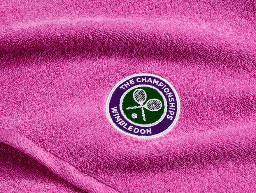 Wimbledon 2023 Hand Towel - 100% Cotton - Rose - By Spaces