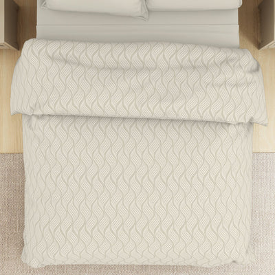 Abstract Olive Green - Grey Microfiber Shell Double Dohar - Welspun Dohar By Welspun-1065397