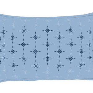 Geometric Lichen Blue - Light Blue 100% Cotton King Size Bedsheet - Anti Bacterial By Welspun