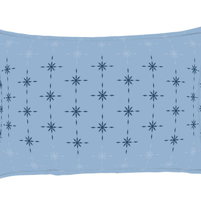 Geometric Lichen Blue - Light Blue 100% Cotton King Size Bedsheet - Anti Bacterial By Welspun