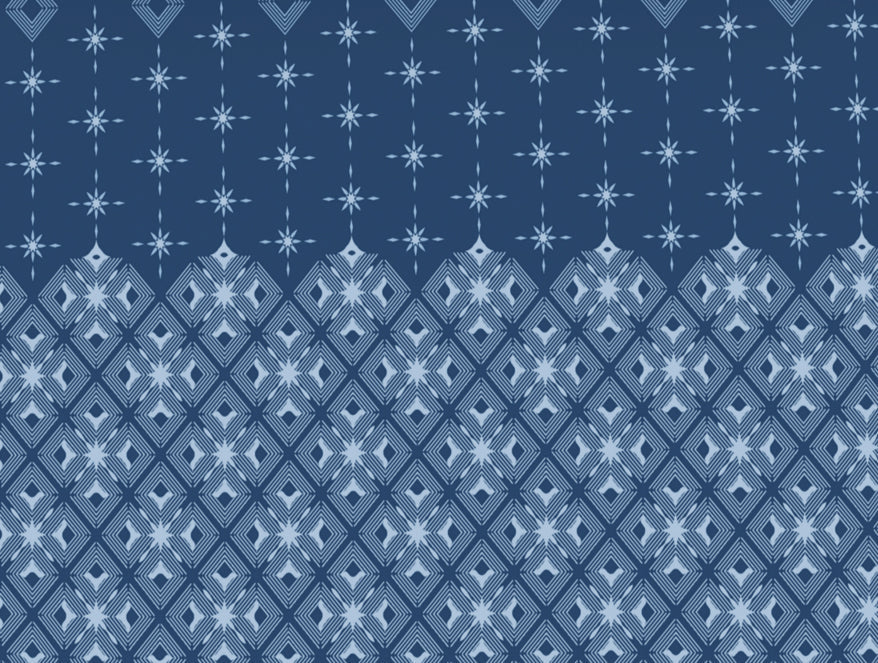 Geometric Lichen Blue - Light Blue 100% Cotton King Size Bedsheet - Anti Bacterial By Welspun