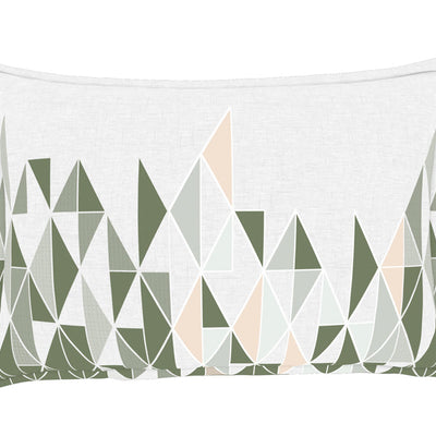 Geometric Beechnut - Light Green 100% Cotton King Fitted Sheet - Anti Bacterial By Welspun