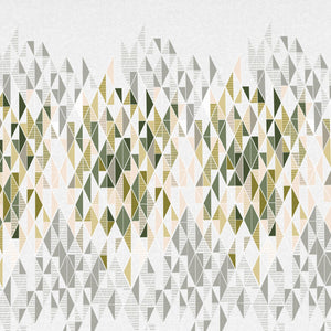 Geometric Beechnut - Light Green 100% Cotton King Fitted Sheet - Anti Bacterial By Welspun
