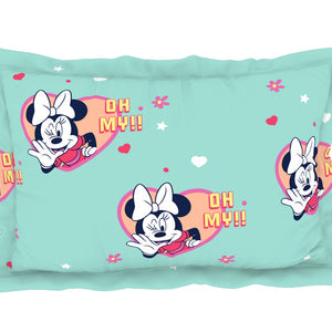 Character Yucca - Light Aqua 100% Cotton Double Bedsheet - Disney Minnie By Welspun