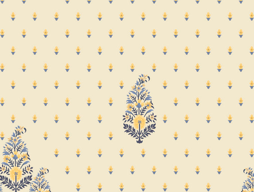 Floral Flint Stone - Dark Grey 100% Cotton King Size Bedsheet - Timeless By Spaces-1065771