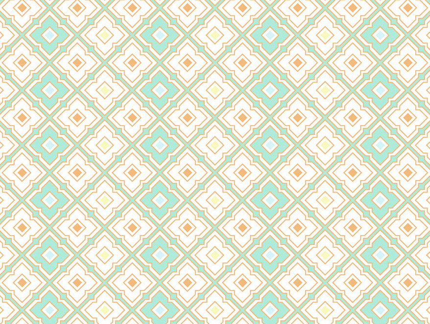 Geometric Brook Green - Light Aqua 100% Cotton King Fitted Sheet - Dainty By Spaces-1065831