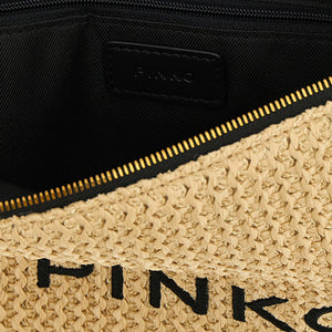 Pinko Raffia Clutch