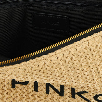 Pinko Raffia Clutch