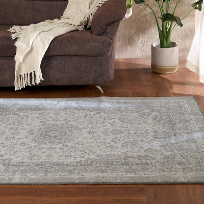 Anti Skid Grey Wonder Full Carpet By Welspun