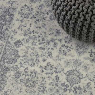 Anti Skid Grey Wonder Full Carpet By Welspun