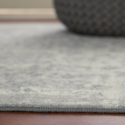 Anti Skid Grey Wonder Full Carpet By Welspun
