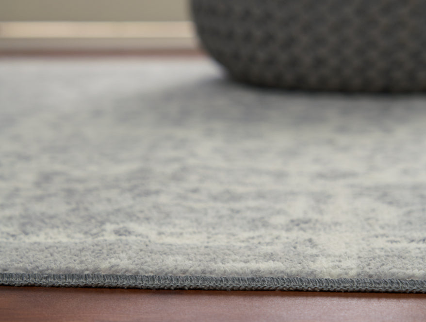 Anti Skid Grey Wonder Full Carpet By Welspun