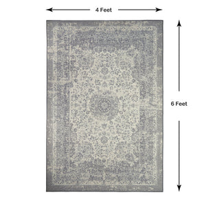 Anti Skid Grey Wonder Full Carpet By Welspun