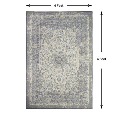 Anti Skid Grey Wonder Full Carpet By Welspun
