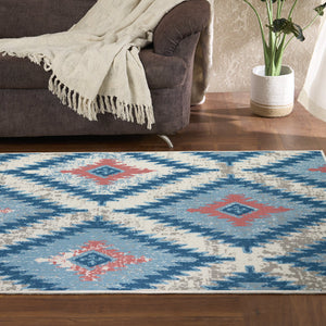 Anti Skid Teal Wonder Full Carpet By Welspun