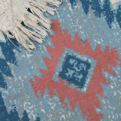 Anti Skid Teal Wonder Full Carpet By Welspun