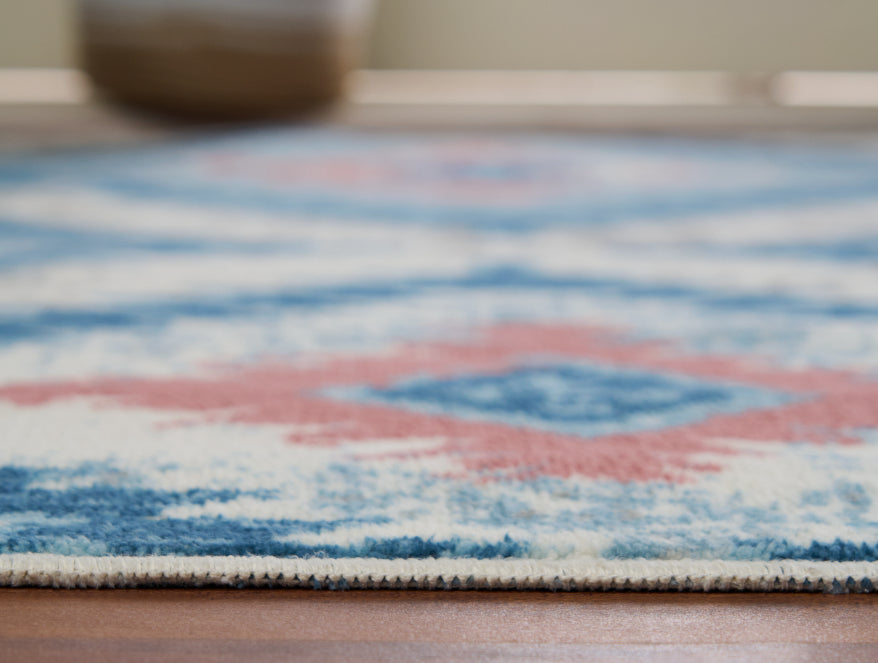 Anti Skid Teal Wonder Full Carpet By Welspun