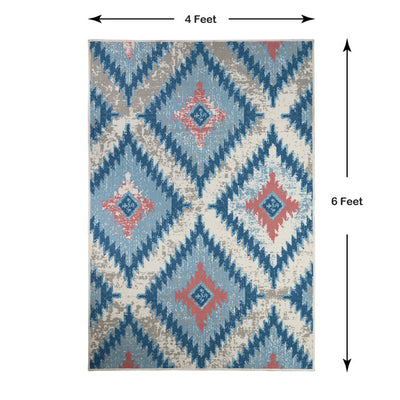 Anti Skid Teal Wonder Full Carpet By Welspun