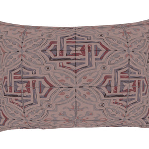 Geometric Shadow Gray - Light Brown 100% Cotton Double Bedsheet - Morroccan By Spaces