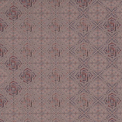 Geometric Shadow Gray - Light Brown 100% Cotton Double Bedsheet - Morroccan By Spaces