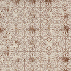 Geometric Turtledove - Light Taupe 100% Cotton Double Bedsheet - Morroccan By Spaces