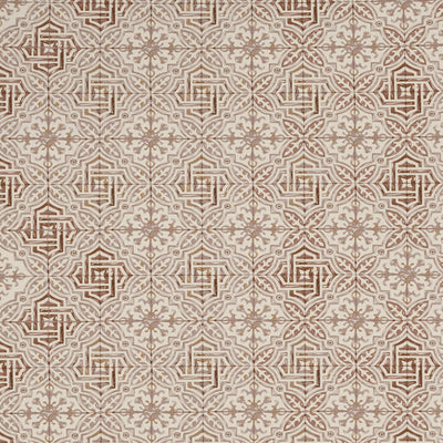 Geometric Turtledove - Light Taupe 100% Cotton Double Bedsheet - Morroccan By Spaces